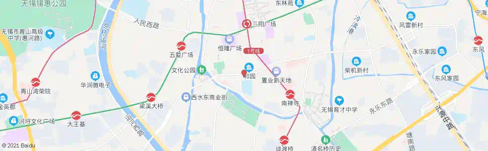 无锡学前街_公交站地图_无锡公交_妙搜公交查询2025