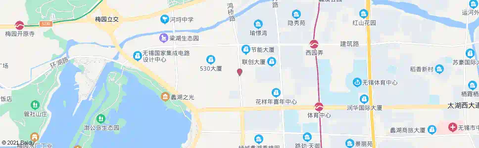 无锡鸿桥路(滴翠路)_公交站地图_无锡公交_妙搜公交查询2025