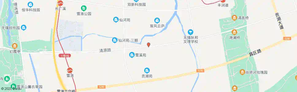无锡信成道(清源路)_公交站地图_无锡公交_妙搜公交查询2025