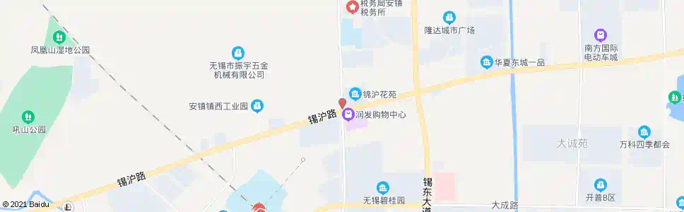 无锡怡东城市广场(地铁安镇站)_公交站地图_无锡公交_妙搜公交查询2025