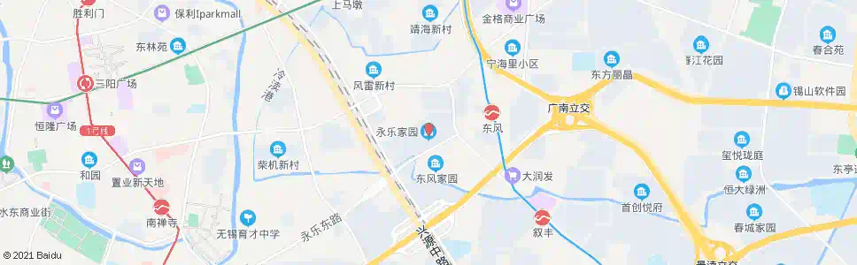 无锡永乐家园_公交站地图_无锡公交_妙搜公交查询2025