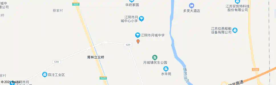 无锡月城中学_公交站地图_无锡公交_妙搜公交查询2025