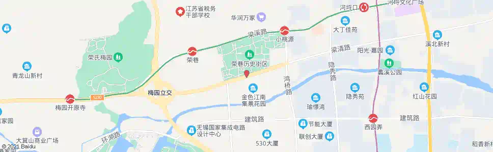 无锡荣巷东浜_公交站地图_无锡公交_妙搜公交查询2025