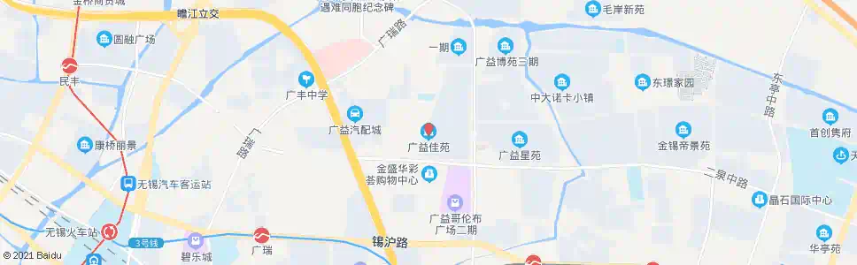 无锡广益佳苑(广益路)_公交站地图_无锡公交_妙搜公交查询2025
