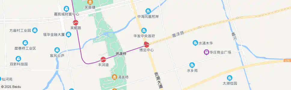 无锡震泽路(贡湖大道)_公交站地图_无锡公交_妙搜公交查询2025