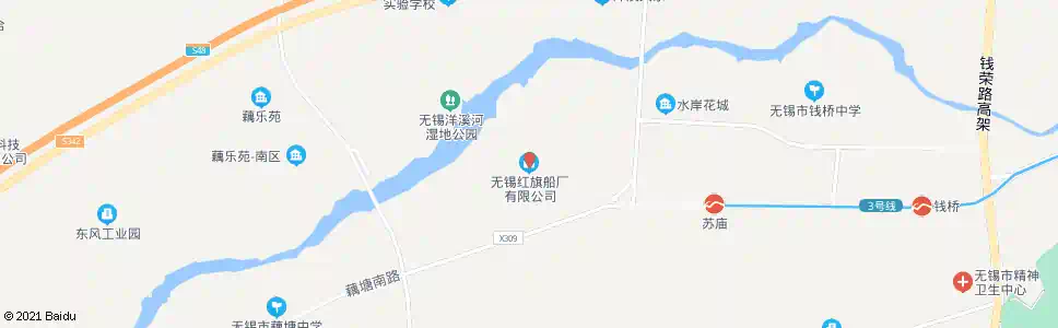 无锡红旗船厂(爱邦公司)_公交站地图_无锡公交_妙搜公交查询2025