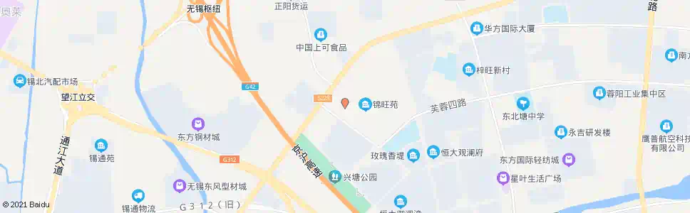 无锡锦旺苑_公交站地图_无锡公交_妙搜公交查询2025