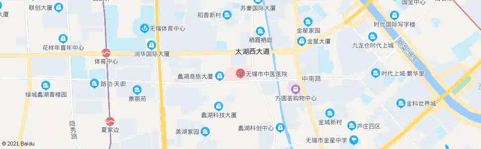无锡中桥(市中医院)_公交站地图_无锡公交_妙搜公交查询2025
