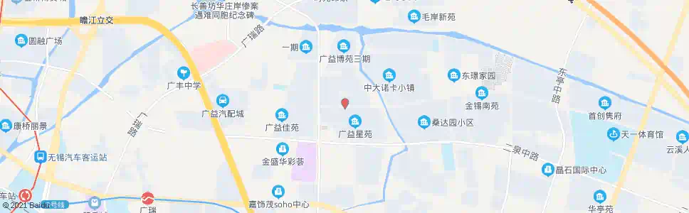 无锡广益星苑_公交站地图_无锡公交_妙搜公交查询2025