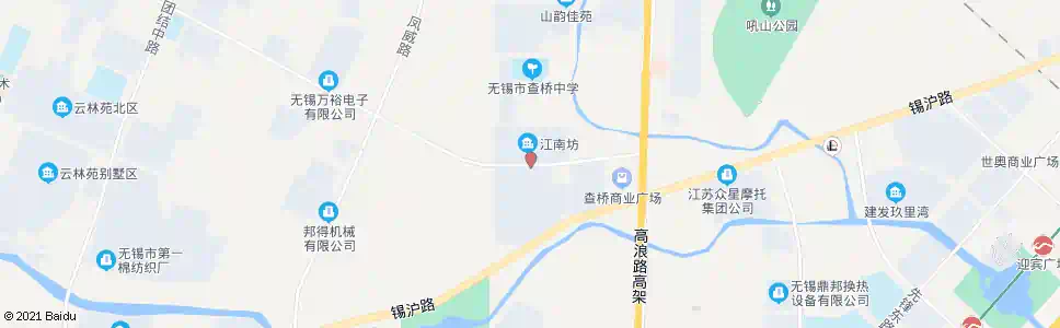 无锡江南坊_公交站地图_无锡公交_妙搜公交查询2025