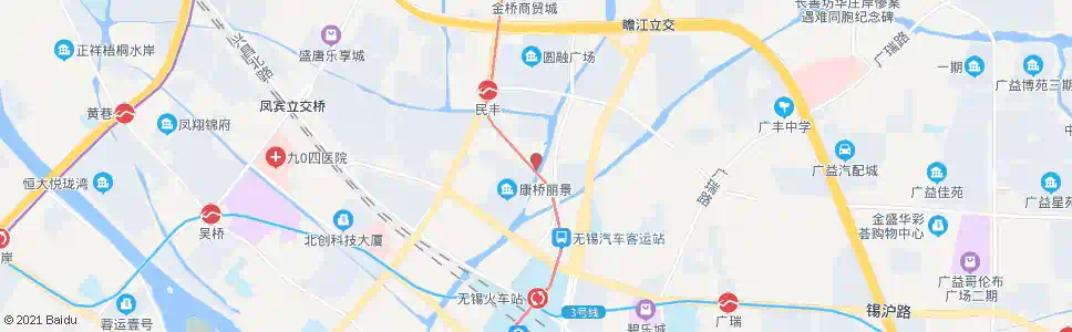无锡梨丰桥_公交站地图_无锡公交_妙搜公交查询2025