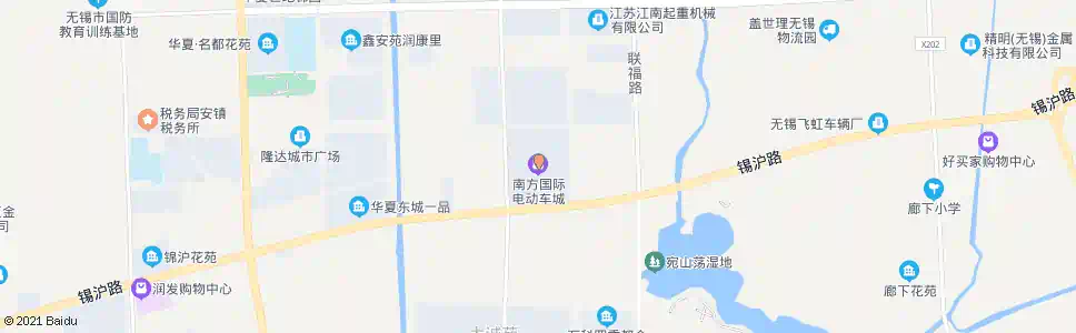 无锡南方电动车城_公交站地图_无锡公交_妙搜公交查询2025