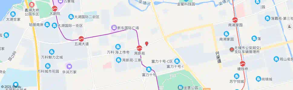 无锡大通路(贡湖大道)_公交站地图_无锡公交_妙搜公交查询2025