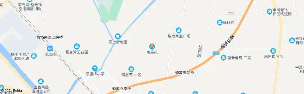无锡通祥路(南星苑一路)_公交站地图_无锡公交_妙搜公交查询2025