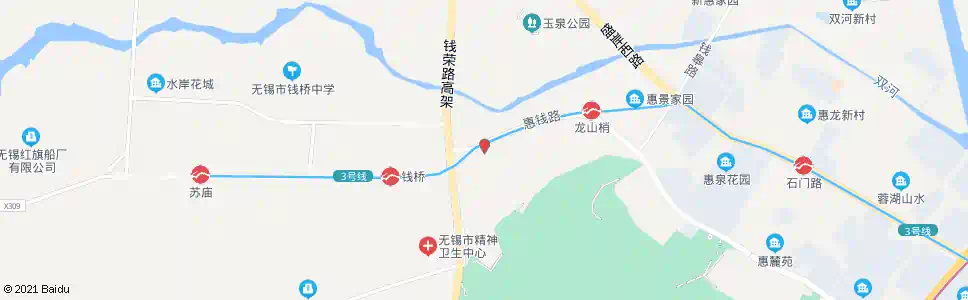 无锡钱桥(华夏仁和医院)_公交站地图_无锡公交_妙搜公交查询2025