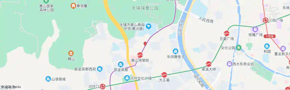 无锡青山湾_公交站地图_无锡公交_妙搜公交查询2025