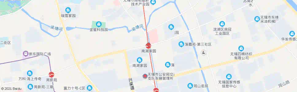 无锡南湖家园站_公交站地图_无锡公交_妙搜公交查询2025