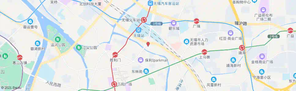 无锡无锡军分区_公交站地图_无锡公交_妙搜公交查询2025
