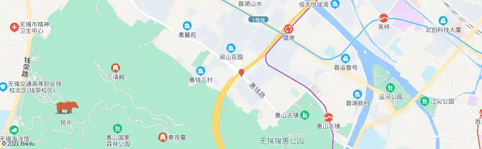 无锡惠钱路(武警医院)_公交站地图_无锡公交_妙搜公交查询2025