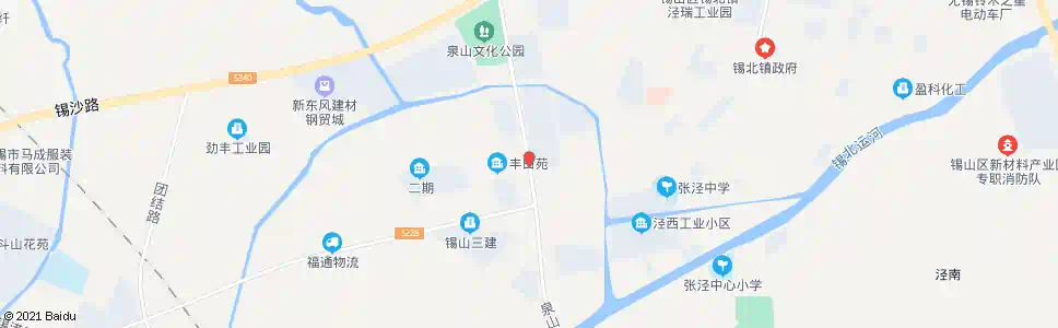 无锡丰田苑_公交站地图_无锡公交_妙搜公交查询2025