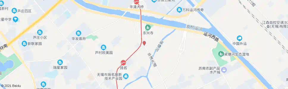 无锡永兴寺(华清大道)_公交站地图_无锡公交_妙搜公交查询2025