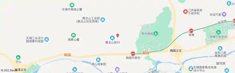 无锡青龙山新村_公交站地图_无锡公交_妙搜公交查询2025