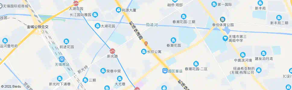 无锡春潮小区_公交站地图_无锡公交_妙搜公交查询2025