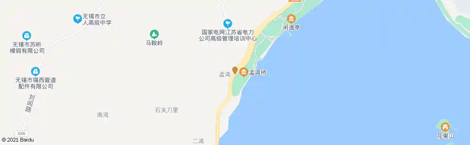 无锡孟湾_公交站地图_无锡公交_妙搜公交查询2025