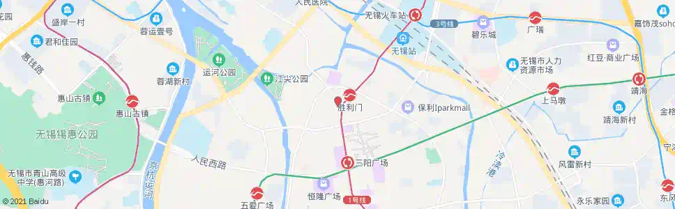 无锡胜利门(中山路)_公交站地图_无锡公交_妙搜公交查询2025