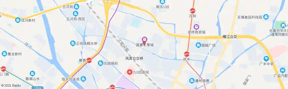 无锡民丰里_公交站地图_无锡公交_妙搜公交查询2025