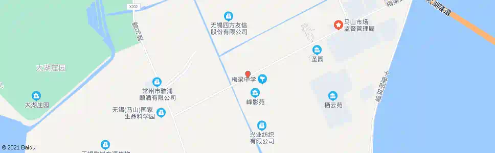 无锡啤酒花园_公交站地图_无锡公交_妙搜公交查询2025