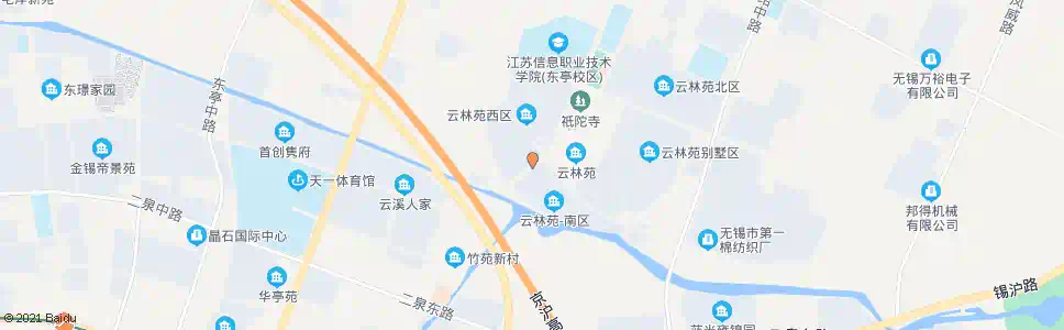 无锡云林苑南区_公交站地图_无锡公交_妙搜公交查询2025