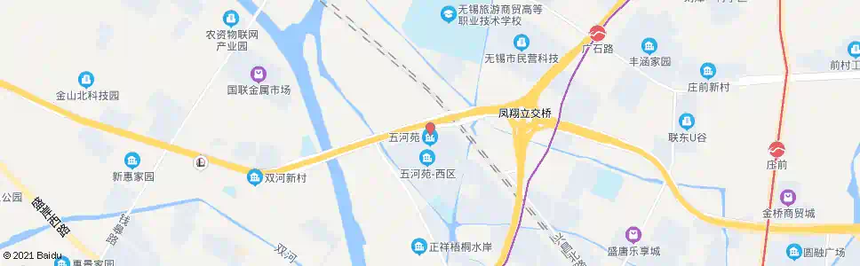 无锡五河苑_公交站地图_无锡公交_妙搜公交查询2025