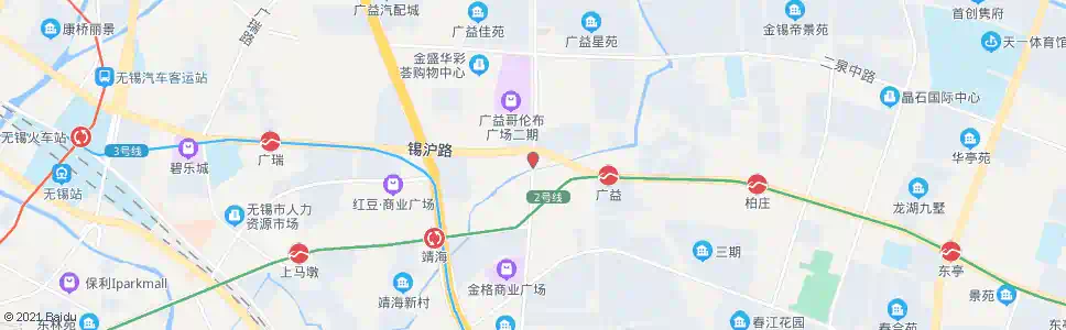 无锡广南路(俱崇安创意园)_公交站地图_无锡公交_妙搜公交查询2025