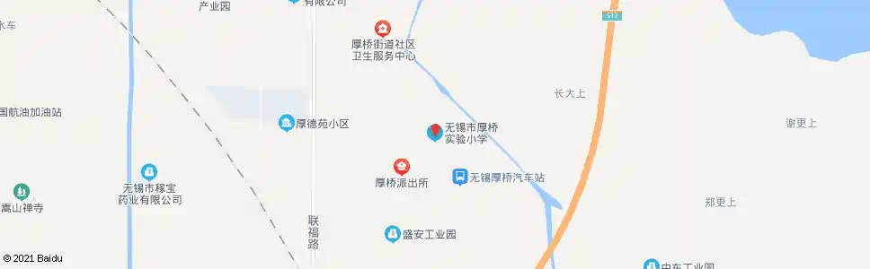无锡厚桥实验小学_公交站地图_无锡公交_妙搜公交查询2025