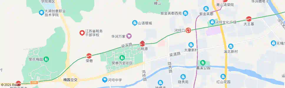 无锡小桃源站_公交站地图_无锡公交_妙搜公交查询2025