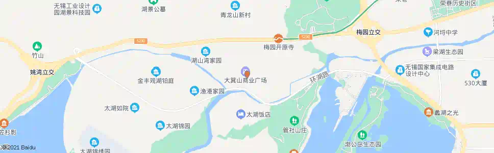 无锡大箕山商业广场(独月路)_公交站地图_无锡公交_妙搜公交查询2025
