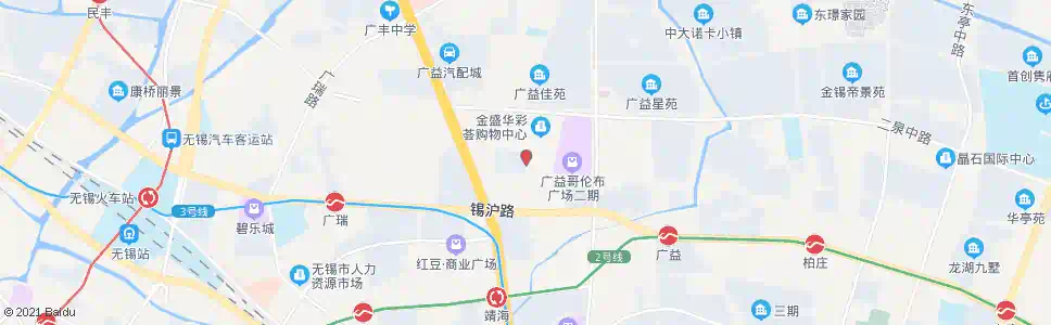 无锡广泽路_公交站地图_无锡公交_妙搜公交查询2025