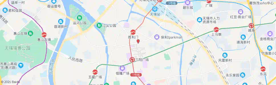 无锡中山路(县前街)_公交站地图_无锡公交_妙搜公交查询2025