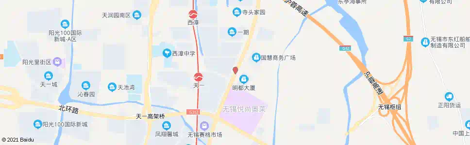 无锡天一路(惠山大道)_公交站地图_无锡公交_妙搜公交查询2025