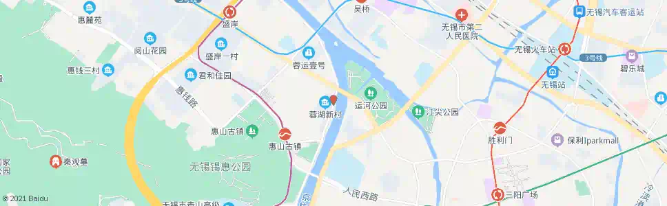 无锡蓉湖新村_公交站地图_无锡公交_妙搜公交查询2025