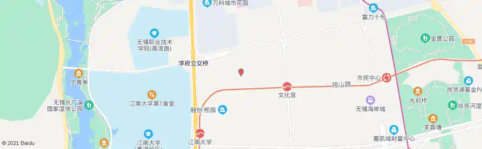 无锡观山路(万顺路)_公交站地图_无锡公交_妙搜公交查询2025