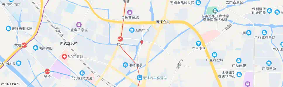 无锡勤海桥_公交站地图_无锡公交_妙搜公交查询2025