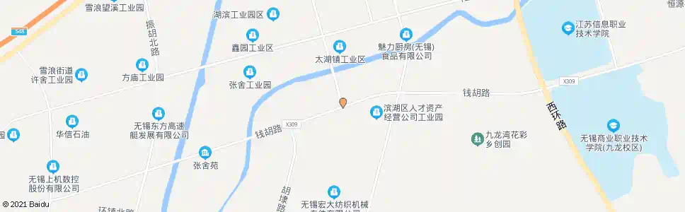 无锡钱胡路(胡埭路)_公交站地图_无锡公交_妙搜公交查询2025
