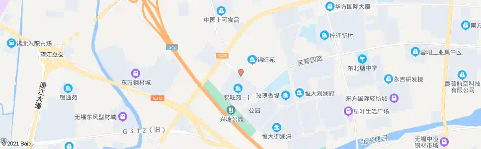 无锡锦旺新村一期_公交站地图_无锡公交_妙搜公交查询2025