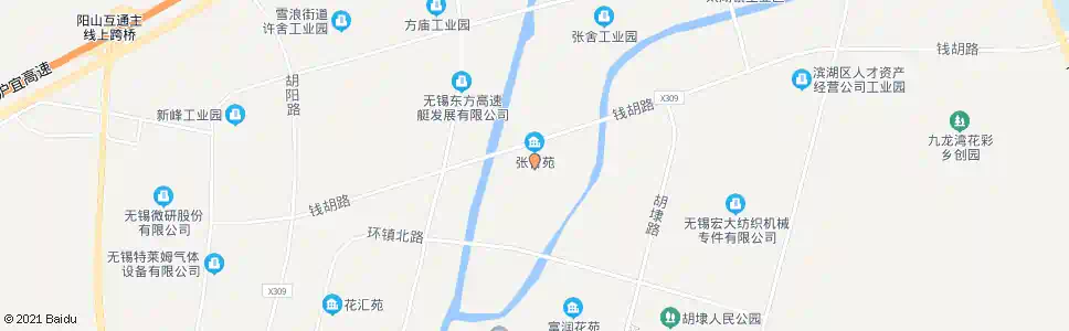 无锡钱胡路(芙蓉北路)_公交站地图_无锡公交_妙搜公交查询2025