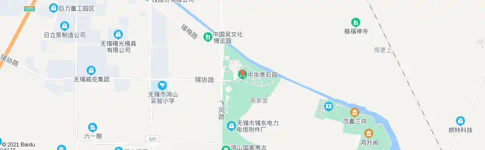 无锡中华赏石园_公交站地图_无锡公交_妙搜公交查询2025