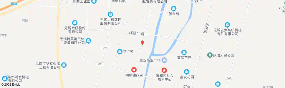 无锡环镇北路(振胡路)_公交站地图_无锡公交_妙搜公交查询2025