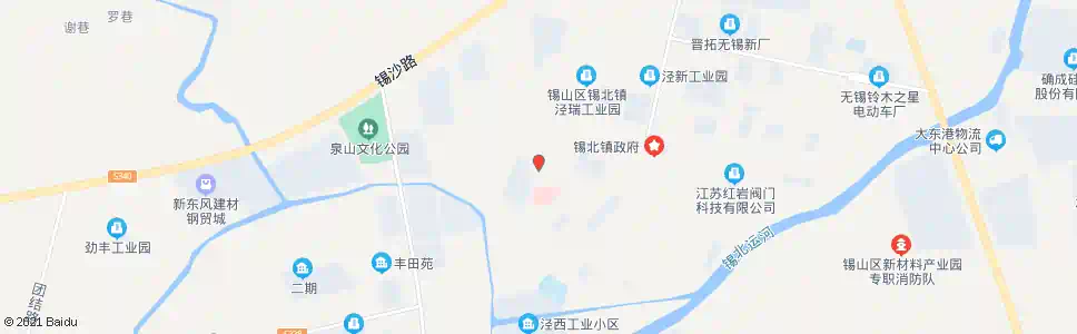 无锡泾声花苑_公交站地图_无锡公交_妙搜公交查询2025