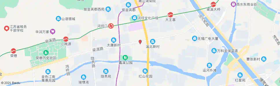 无锡梁清路(拜博口腔医院)_公交站地图_无锡公交_妙搜公交查询2025